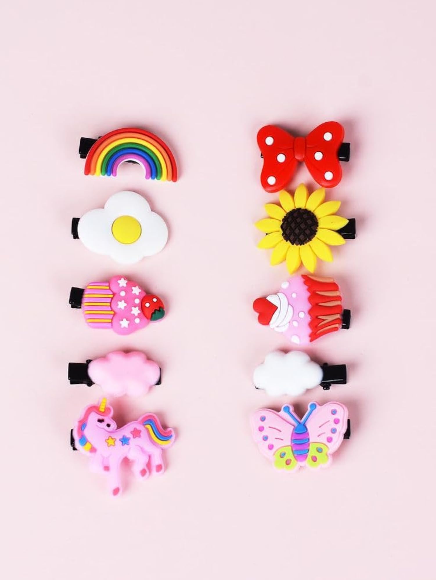 12-Pack Kids Girls Hair Clips & Pins